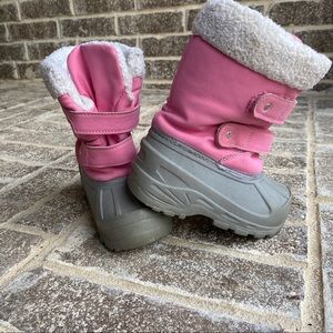 Pink/Grey Winter Boots